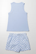 Besties Short Pyjama Set Blue (3)
