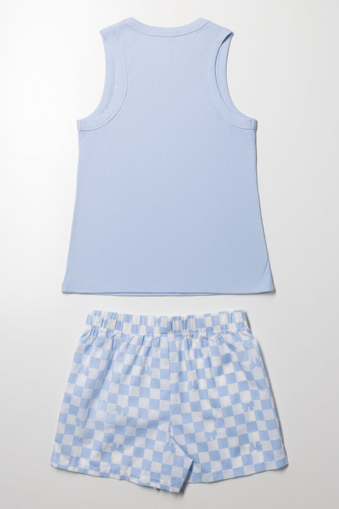 Besties Short Pyjama Set Blue (3)