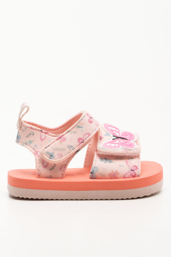 Butterfly Sandals Peach (1)