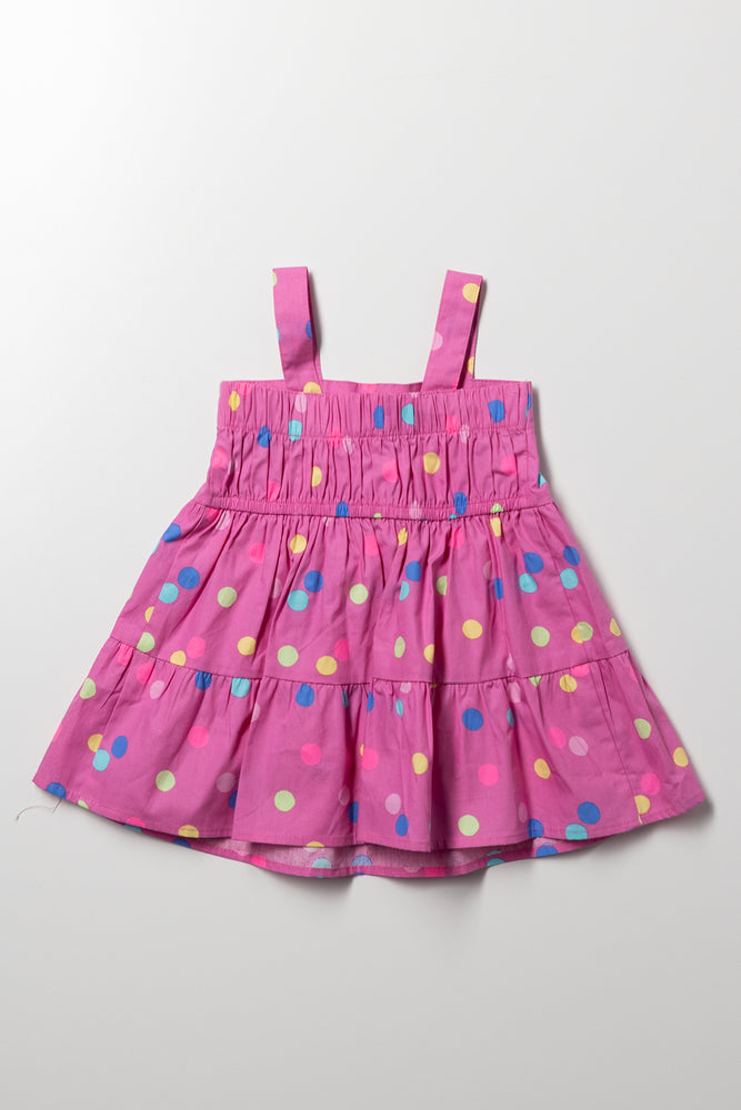 Tiered Dress Pink (2)