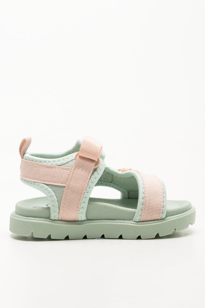 Flower Adventure Sandals Green And Pink