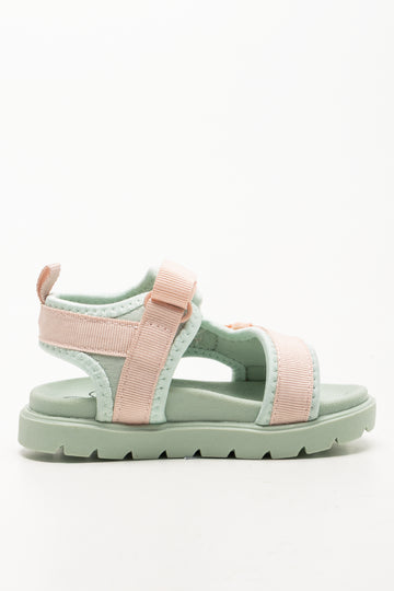 Flower Adventure Sandals Green And Pink