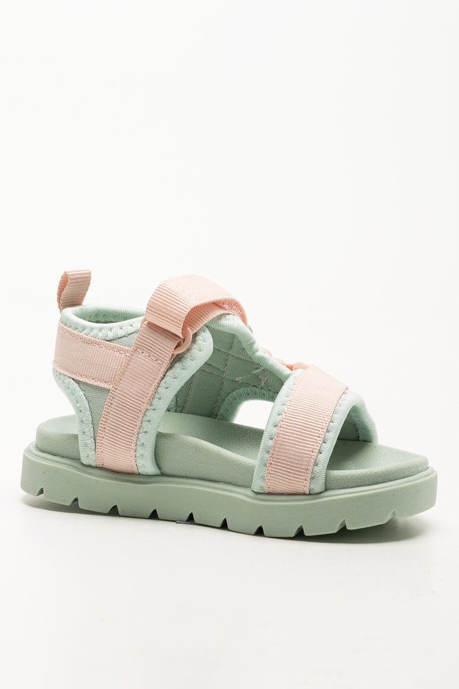 Flower Adventure Sandals Green And Pink