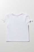 Bow Short Sleeve T-Shirt White (2)