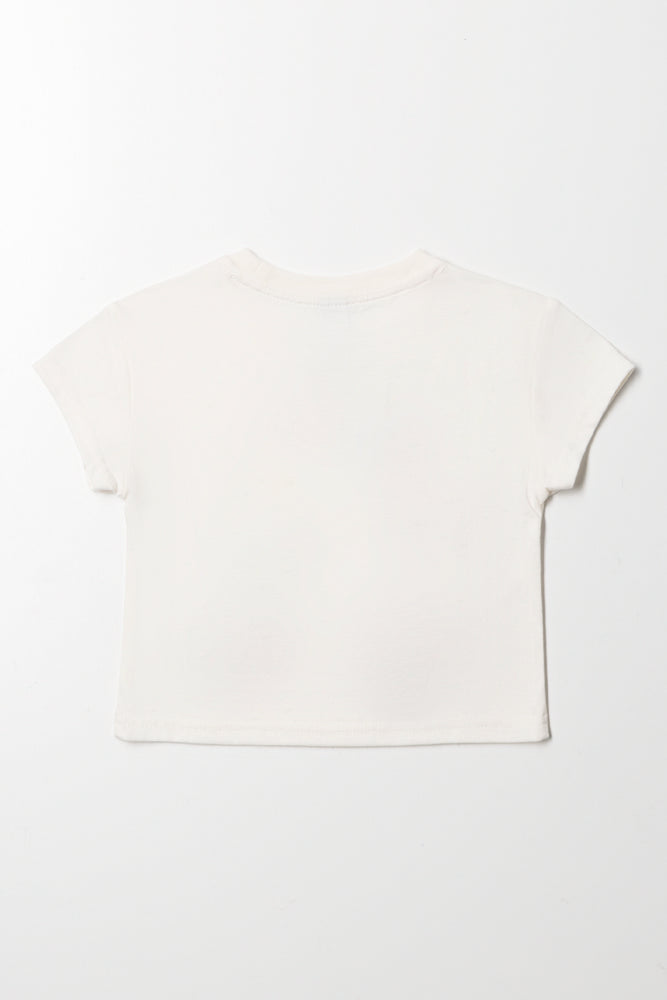 Dropped Shoulder Boxy T-Shirt White (2)
