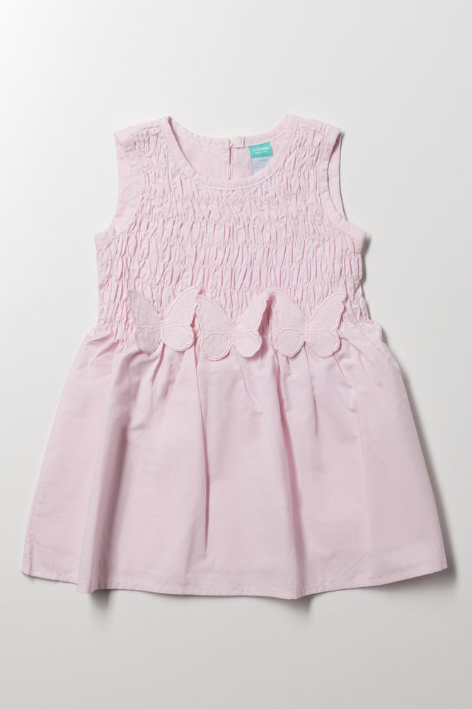 Smocked Dress Pink