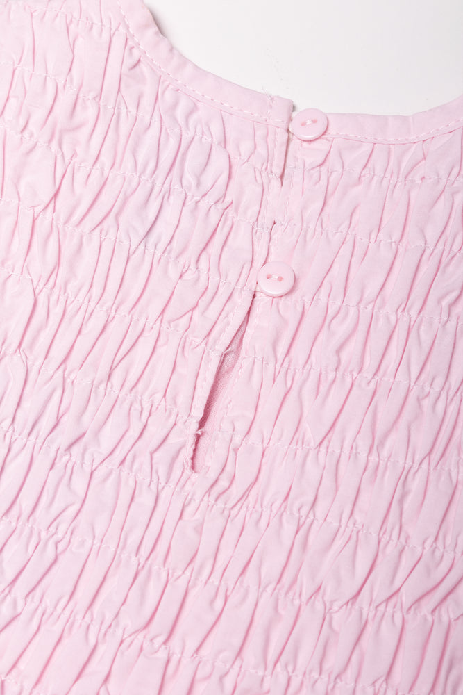 Smocked Dress Pink (2)