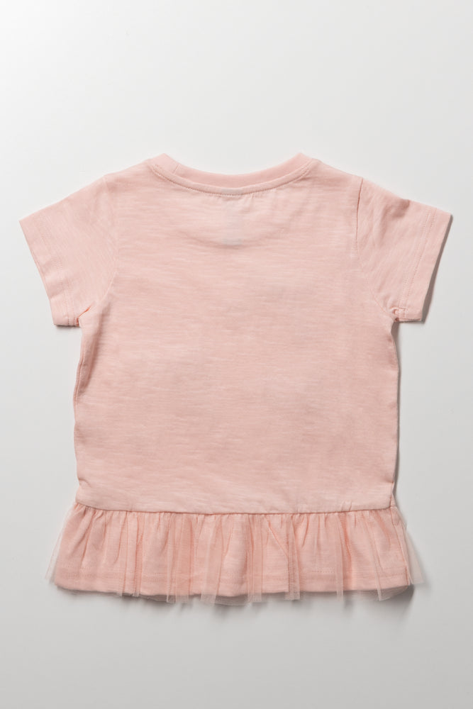 Bow Peplum Top Pink (2)