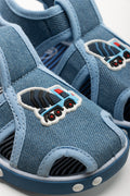 Denim Foxing Sandals Blue (2)