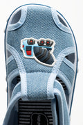 Denim Foxing Sandals Blue (4)