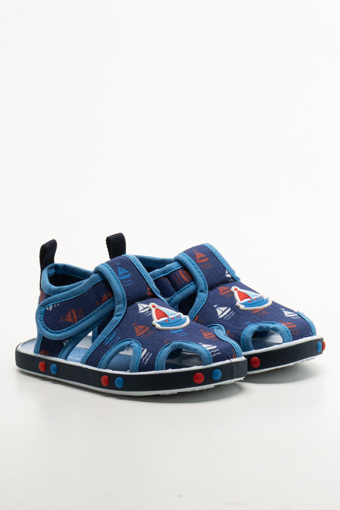 Closed Toe Sandal Navy