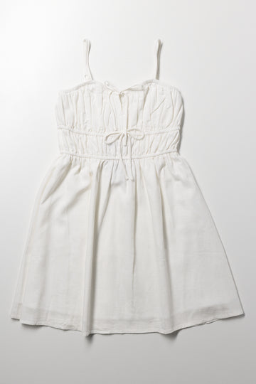 Strappy Linen Blend Dress