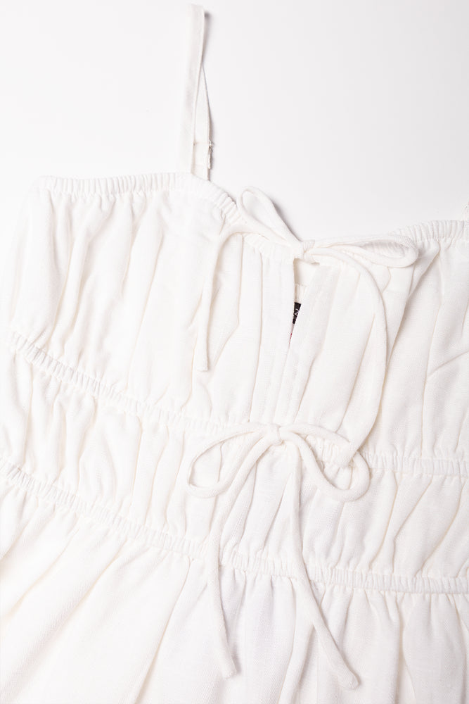 Strappy Linen Blend Dress (1)