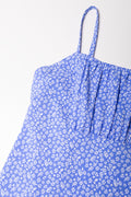 Ditsy Strappy Dress Blue (1)
