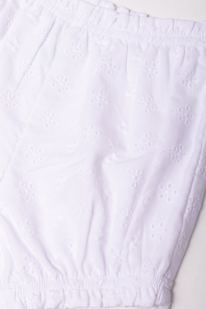Anglaise Shorts Set White (2)
