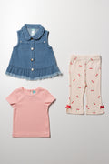 3 Piece Set Pink And Blue (3)