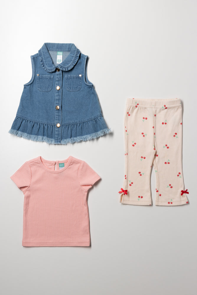 3 Piece Set Pink And Blue (3)