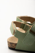 Double Buckle Sandals Green (3)