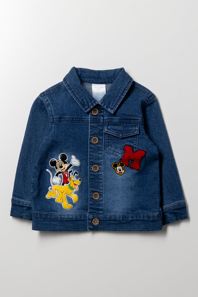 Mickey Mouse Denim Jacket Blue