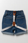 Braces Denim Shorts Blue (2)