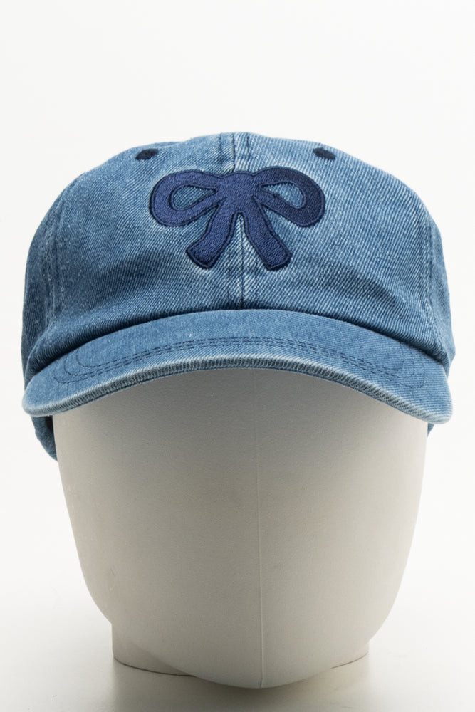 Bow Denim Peak Cap Blue