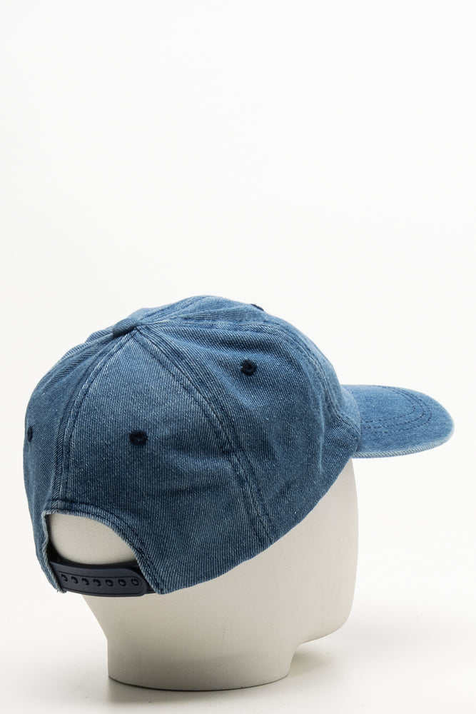 Bow Denim Peak Cap Blue