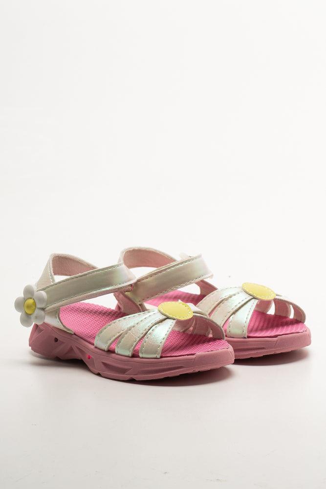 Light Up Sandals Pink And Gold