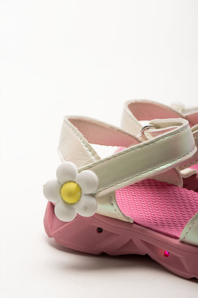 Light Up Sandals Pink And Gold (3)