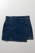 Denim Skorts Dark Blue
