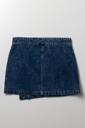 Denim Skorts Dark Blue (2)