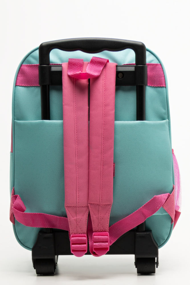 Frozen Trolley Bag Backpack Turquoise (2)