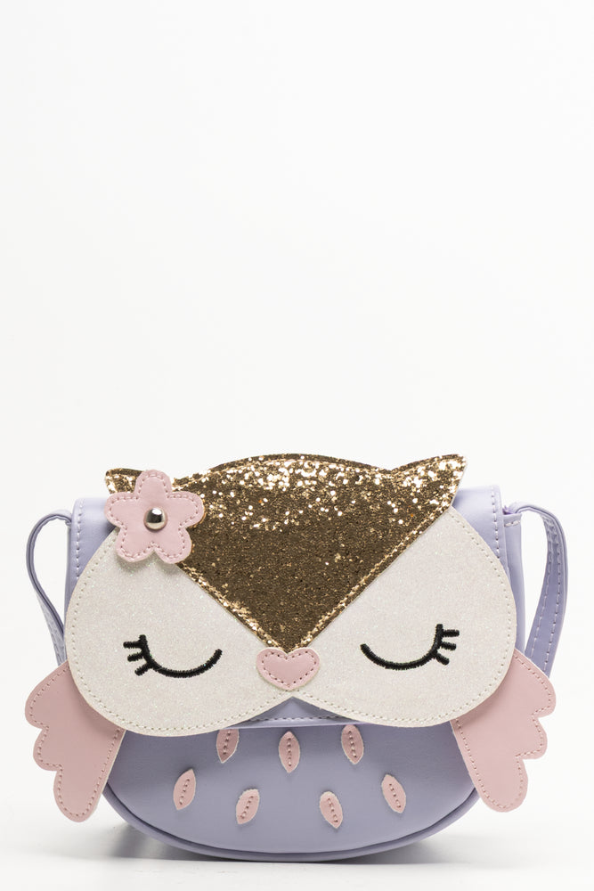 Cat Glitter Bag Lilac