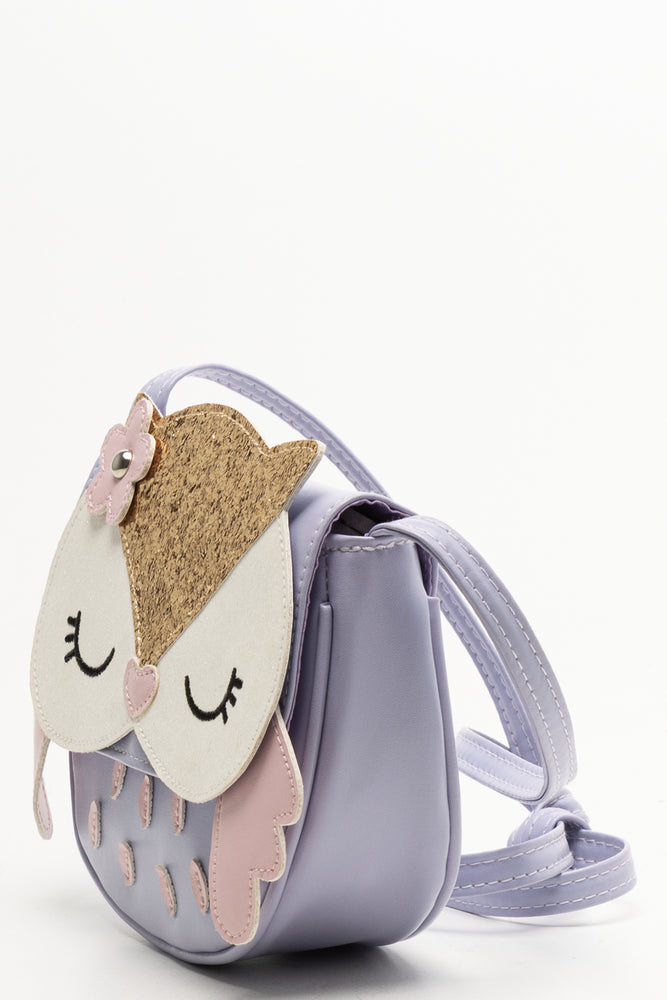 Cat Glitter Bag Lilac