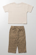 T-Shirt And Pants Set Natural (4)