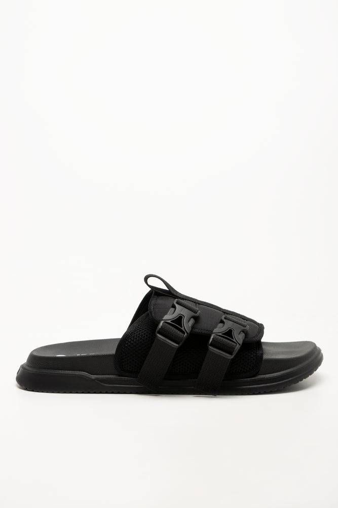 Utility Buckle Slides Black