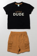 2 Piece Set Black And Brown