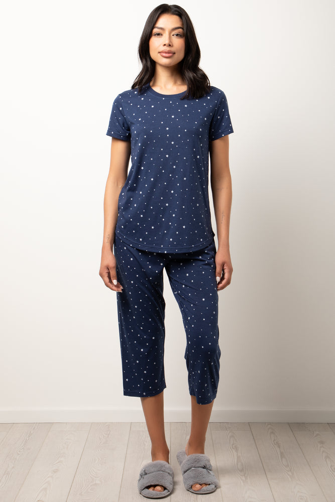 Capri Pyjama Set Navy