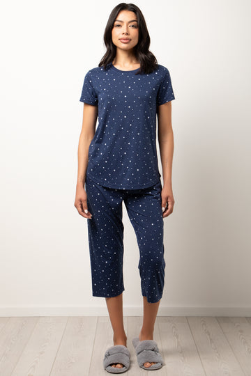 Capri Pyjama Set Navy
