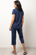 Capri Pyjama Set Navy (2)