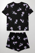 Minnie Mouse Shorts Pyjama Set Black (3)