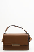 Top Handle Messenger Bag Tan