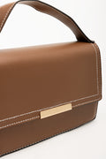Top Handle Messenger Bag Tan (3)