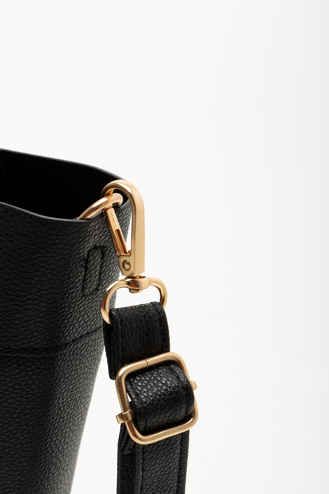 Mini Tote Handbag Black (4)