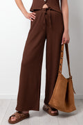 Bubble Knit Pants Brown (1)