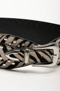 Zebra Print Waist Belt Cream (1)