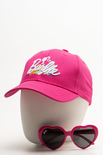Barbie Peak Cap And Sunglasses Set Pink