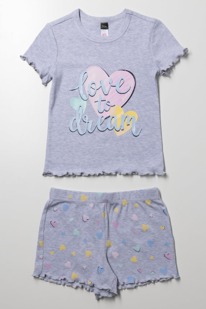 Shorts Pyjama Set Grey