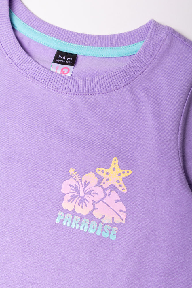 Short Sleeve T-Shirt Purple (1)