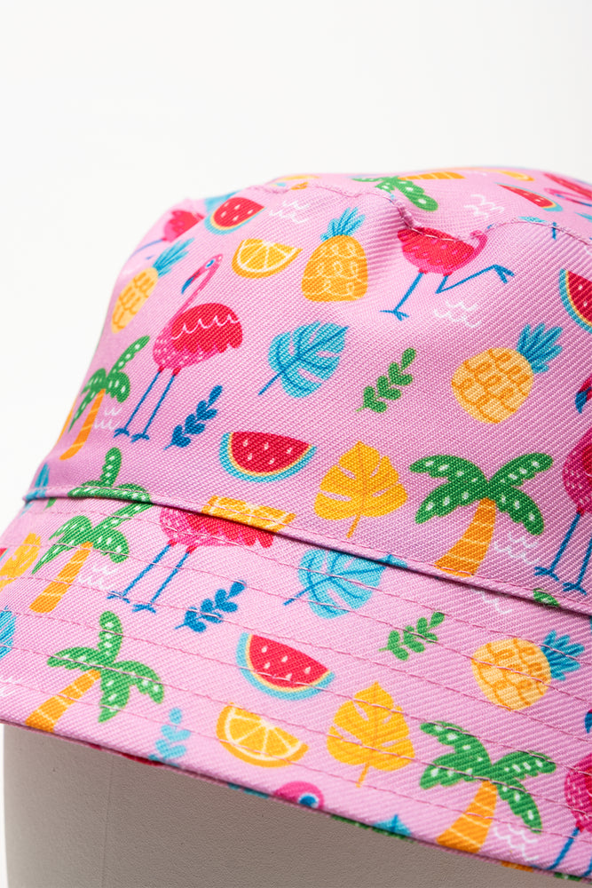 Bucket Hat And Sunglasses Set Pink