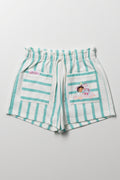 Gabby's Dollhouse Shorts Blue And White